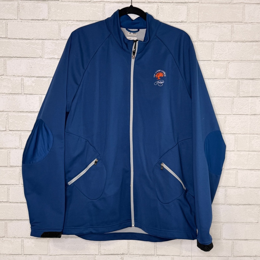 Kiawah Island Ocean Course - Adidas Men's Blue Golf Jacket